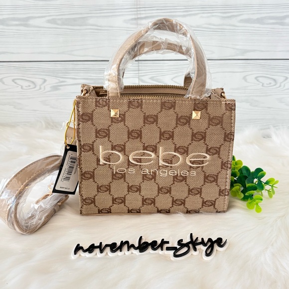 Bebe “Talulla” Beige Mini Satchel - Picture 4 of 11